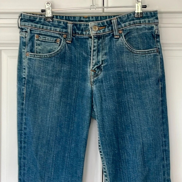 Levi's Denim - Vintage Levi’s premium denim jeans boot cut blue sz 30L rare cowboy lasso patch
